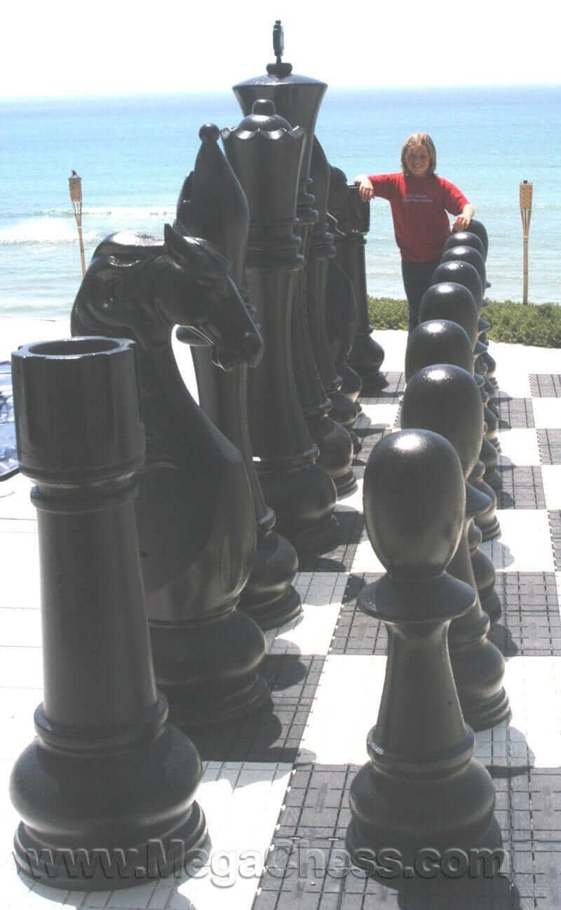 Mega Chess Giant Chess Sets MegaChess 72 Inch Fiberglass Giant Chess Set