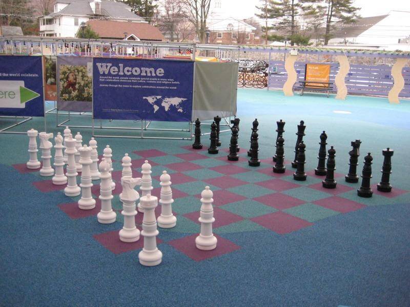 Mega Chess Personalized Games MegaChess Custom 37 Inch Plastic Giant Chess Set