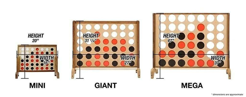 Mega Chess Stacking Games Giant 4 in a Row Game