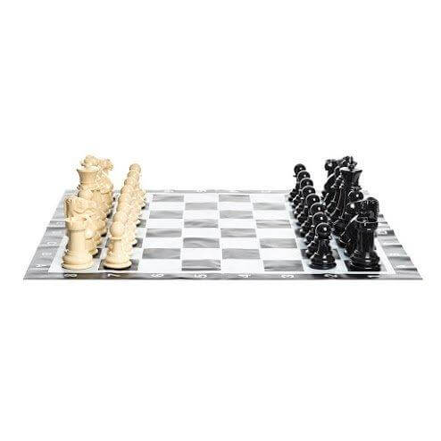 MegaChess Board Games MP08 - Vinyl Mat MegaChess Plastic 8 Inch Giant Chess Set