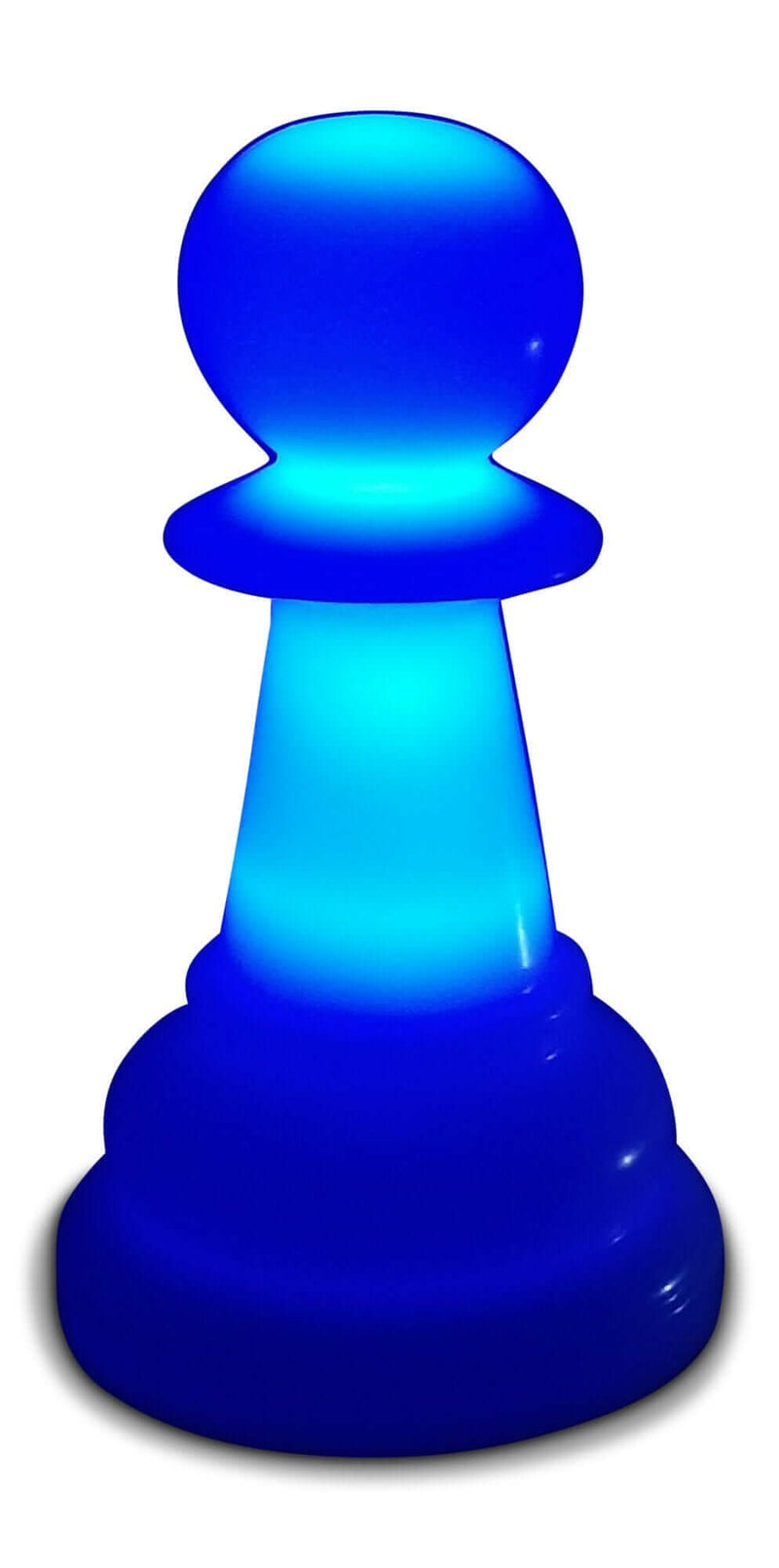 MegaChess Floor Games MegaChess 12 Inch Perfect Pawn Light-Up Giant Chess Piece - Blue