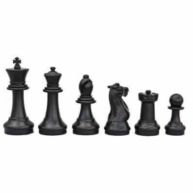 MegaChess Floor Games MegaChess 12 Inch Plastic Giant Chess Set With Commercial Grade Roll-up Chessboard