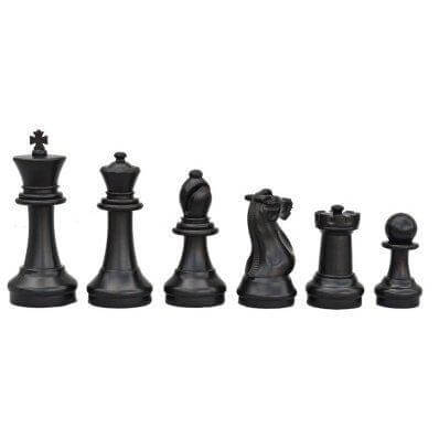 MegaChess Floor Games MegaChess 12 Inch Plastic Giant Chess Set With Quick Fold Nylon Mat