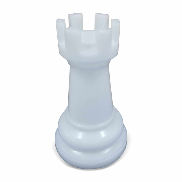 MegaChess Floor Games MegaChess 14 Inch White Perfect Rook Giant Chess Piece