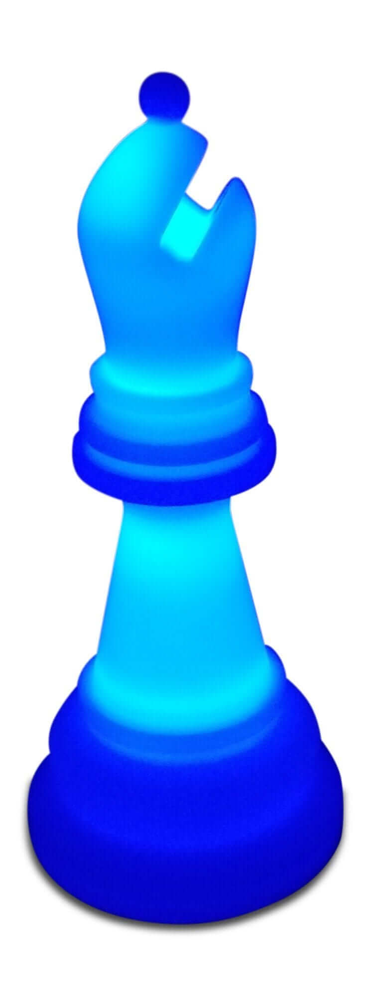 MegaChess Floor Games MegaChess 20 Inch Perfect Bishop Light-Up Giant Chess Piece - Blue