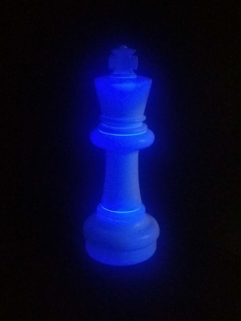 MegaChess Floor Games MegaChess 25 Inch LED King Individual Plastic Chess Piece - Blue