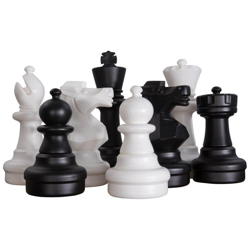 MegaChess Floor Games MegaChess 25 Inch Plastic Giant Chess Set with Hard Plastic Chessboard