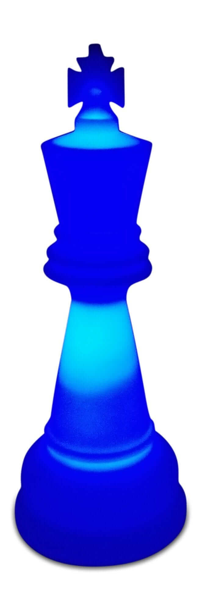 MegaChess Floor Games MegaChess 26 Inch Perfect King Light-Up Giant Chess Piece - Blue