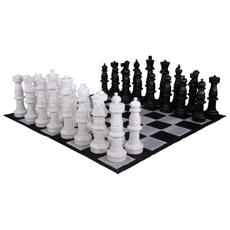 MegaChess Floor Games MegaChess 37 Inch Plastic Giant Chess Set with Nylon Mat