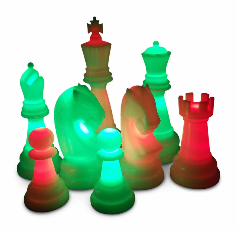 MegaChess Floor Games MegaChess 48 Inch Perfect LED Giant Chess Set - Option 3 - Day and Night Deluxe Set