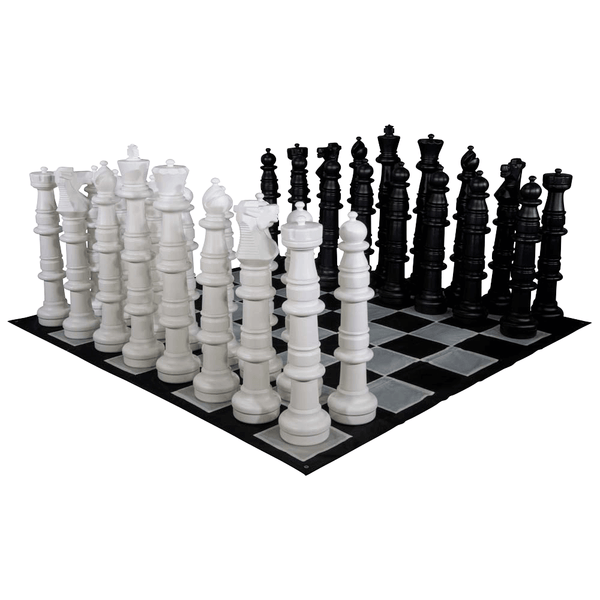 MegaChess Floor Games MegaChess 49 Inch Plastic Giant Chess Set with Nylon Mat