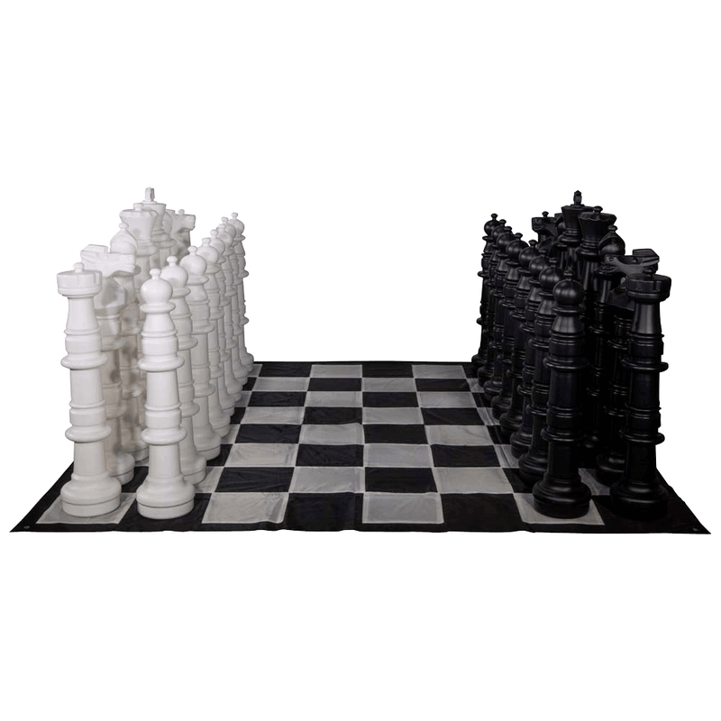 MegaChess Floor Games MegaChess 49 Inch Plastic Giant Chess Set with Nylon Mat