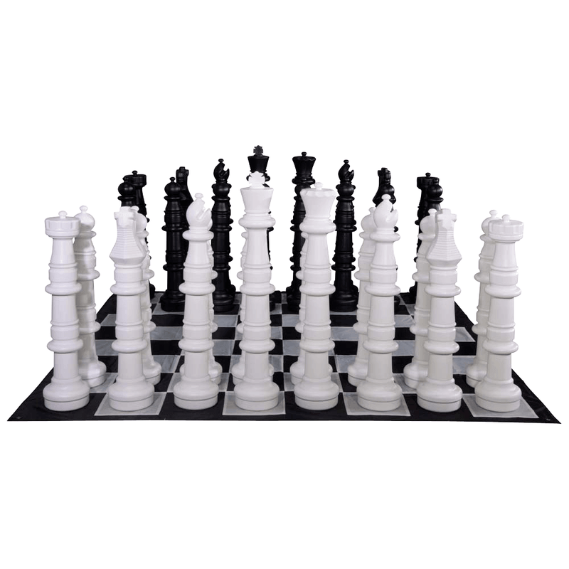 MegaChess Floor Games MegaChess 49 Inch Plastic Giant Chess Set with Nylon Mat