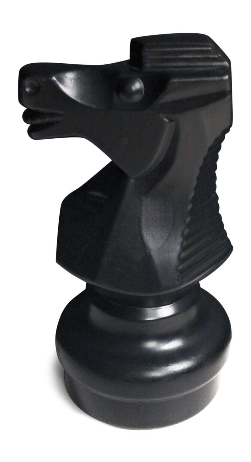 MegaChess Floor Games MegaChess 9 Inch Black Plastic Knight Giant Chess Piece