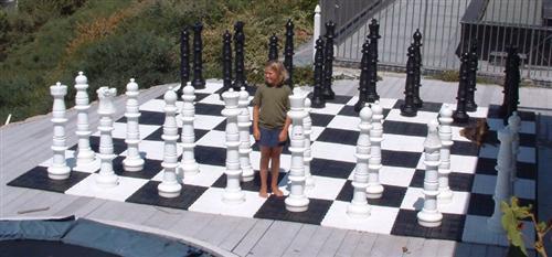 MegaChess Floor Games MegaChess Custom 49 Inch Plastic Giant Chess Set