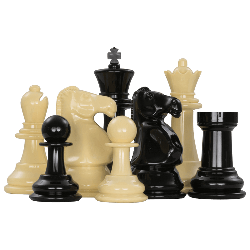 MegaChess Floor Games MEGACHESS Large Chess Set  8-inch King with Large Checkers Set and Giant Vinyl Chess Mat