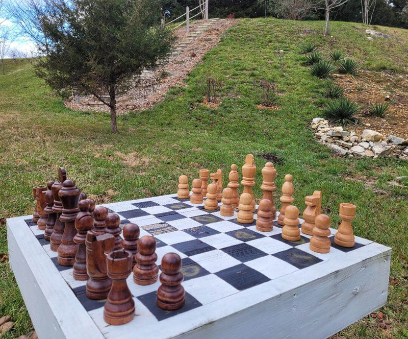 MegaChess Giant Chess Sets MegaChess 7 Inch Rubber Tree Giant Chess Set