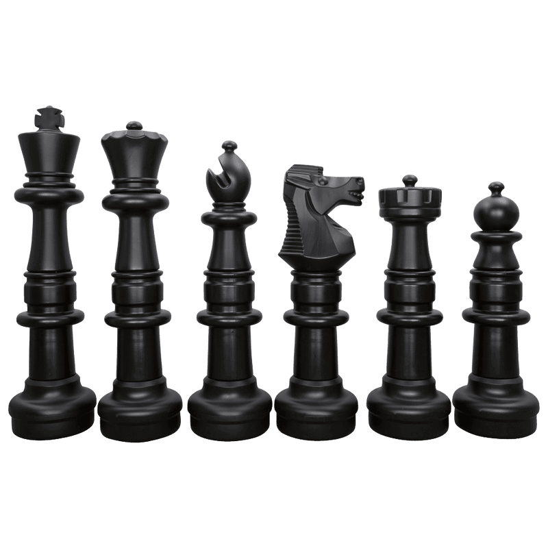 MegaChess MegaChess 37 Inch Plastic Giant Chess Set with Commercial Grade Roll-Up Chessboard