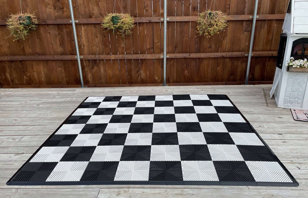 MegaChess MegaChess Commercial Grade Hard Plastic Chessboard with 12 Inch Squares With Edge Ramps