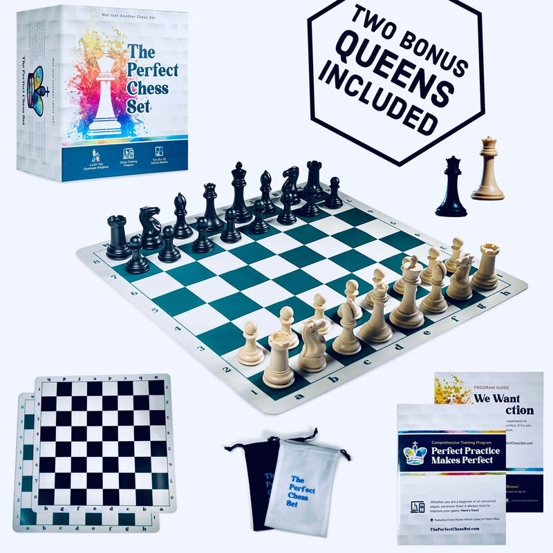 MegaChess Staunton Quadruple Weighted Chess Set