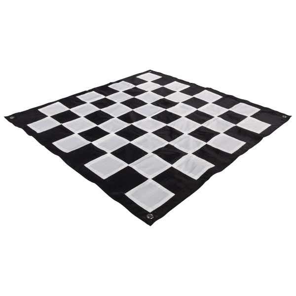 megachess-usd MegaChess Quick-Fold Nylon Giant Chess Mat With 4 Inch Squares